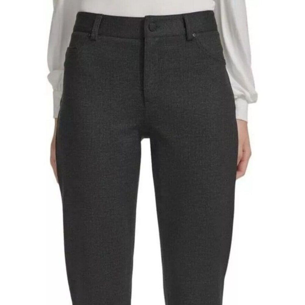 DKNY Charcoal Gray Stretch High Rise Straight Leg Jeans NWT!  Sz XXL